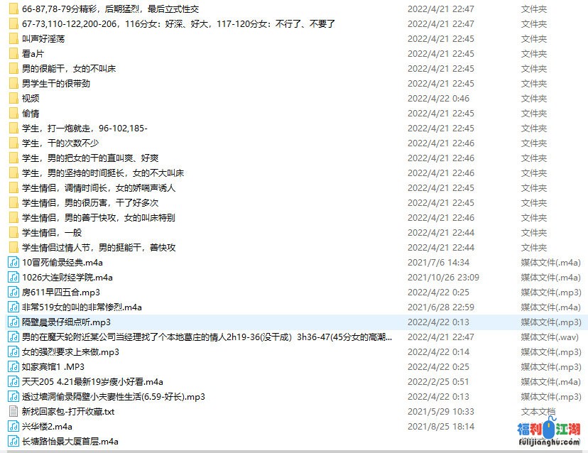 ❤️偷拍❤️酒店公寓偷录学生情侣性爱录音带视频【3.89G】